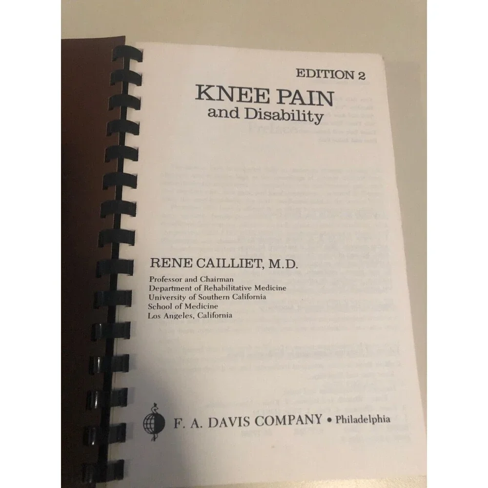 Knee Pain and Disability Edition 2‎ Rene Cailliet MD